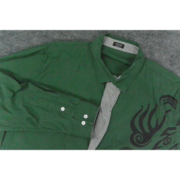 Coofandy Shrit Mens XL Green Blue Designer - Picture 1 of 9